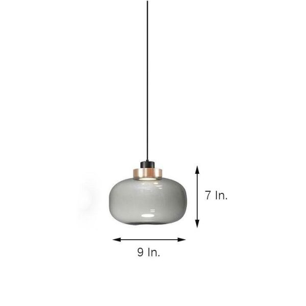 Round Globe LED Nordic Glass Pendant Light Hanging Lamp Island Lights - Image 5