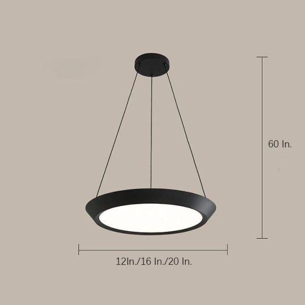 Circle Pendant Lighting for Kitchen Metal Acrylic Artistic Pendant Lighting - Image 6