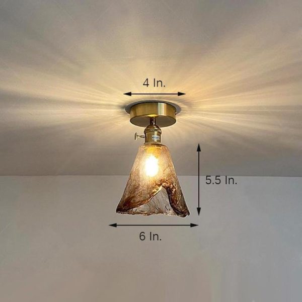 Creative Glass Lantern LED Electroplated Modern Pendant Light Ceiling Lights - Image 9