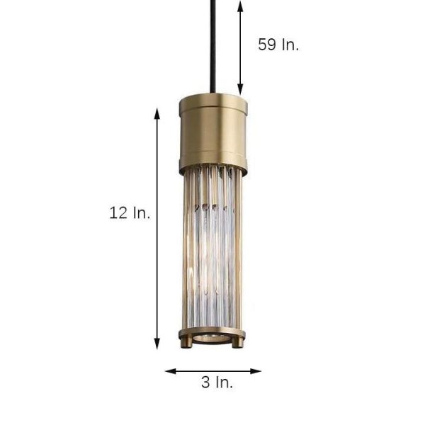 Cylinder Shaped LED Crystal Modern Pendant Light Island Lights Hanging Lamp - Image 8