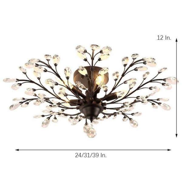 Unique Contemporary Chandeliers Crystal Flower Chandelier for Living Room - Image 13