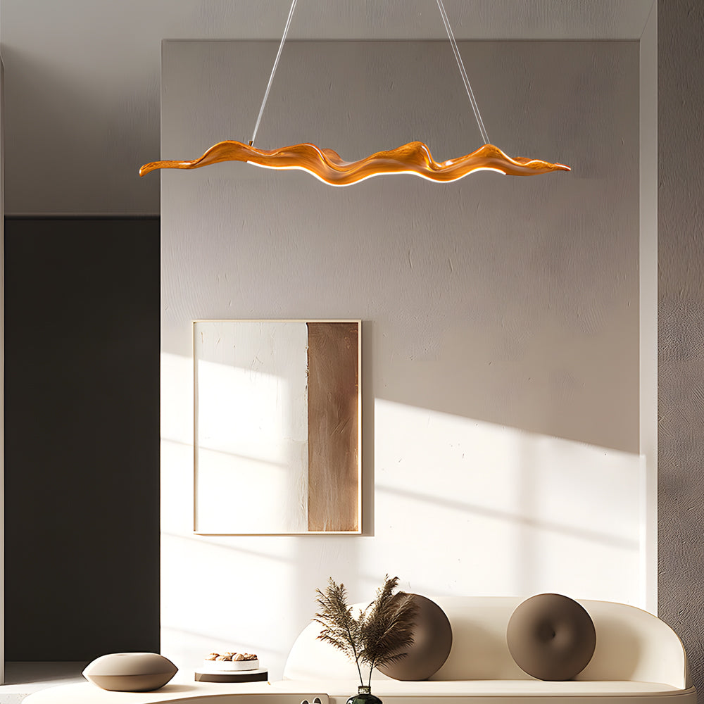 Dazuma-Elegant-Japanese-Retro-Silicone-Wave-Wood-Grain-LED-Pendant-Light.jpg Elegant Japanese Retro Silicone Wave Wood Grain LED Pendant Light - Image 1