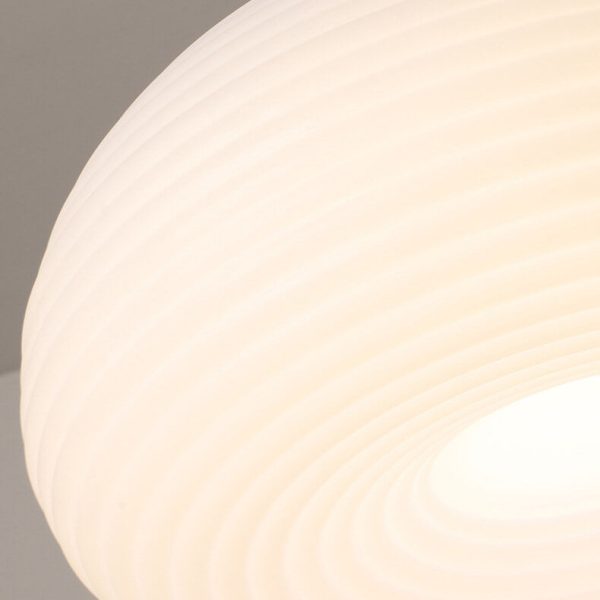 Modern Minimalist Pure White Round Iron PE LED Pendant Light - Image 12