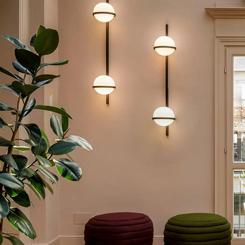 Flowerpot-Ball-Outdoor-Wall-Lighting.jpg Creative Flowerpot Ball Waterproof LED Black Modern Outdoor Wall Light - Image 1