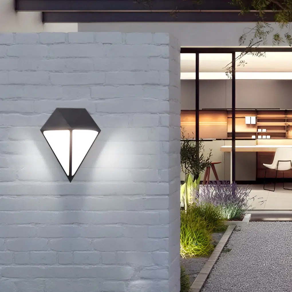 Geometric-LED-Outdoor-Wall-Lighting.jpg Creative Geometric LED Waterproof Modern Outdoor Wall Lamp Wall Lights Fixture - Image 1