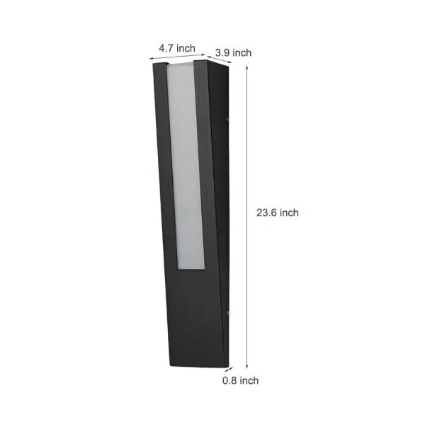 Minimalist LED Waterproof Black Modern Outdoor Wall Lamp Exterior Lights - Image 8