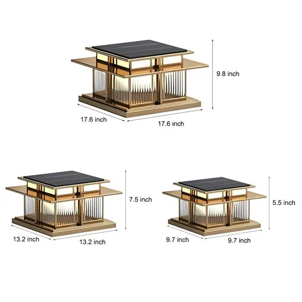Outdoor IP65 Waterproof LED Modern Solar Post Caps Lights Pillar Light - Image 9