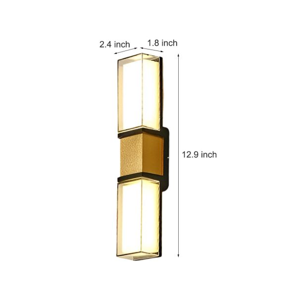 Creative Up and Down Lights Waterproof LED Wall Sconces Outdoor Wall Lights - Image 9