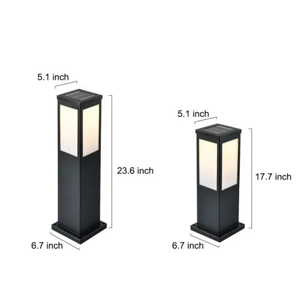 Remote-Controlled Industrial Solar Path Lights Waterproof & Square Outdoor Lighting - Image 10