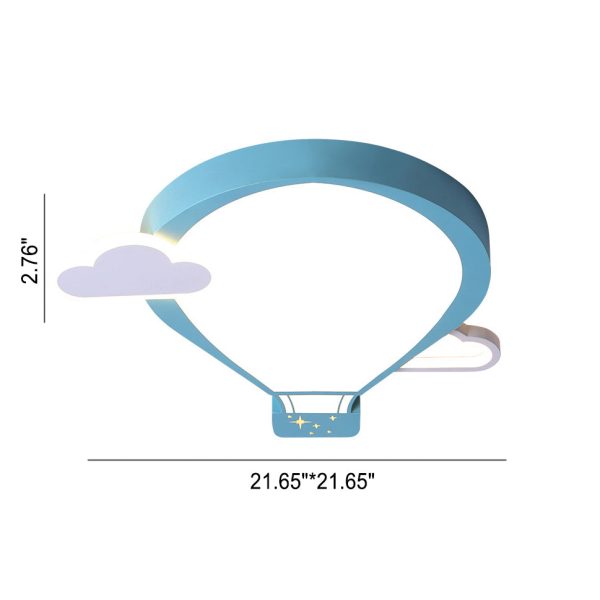 Cartoon Hot Air Balloon Kid LED Flush Mount Ceiling Light - Image 17