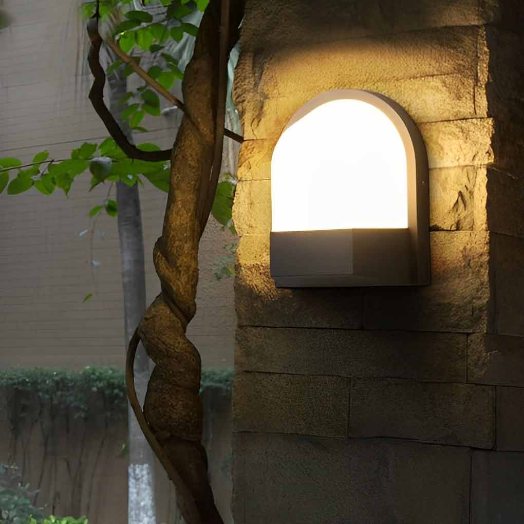Minimalist-Modern-Outdoor-Wall-Lighting.jpg Minimalist Waterproof LED Dark Gray Modern Outdoor Wall Lamp Exterior Lights - Image 1