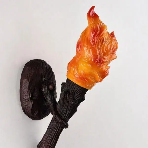 Retro Industrial Resin Torch 1-Light Wall Sconce Lamp - Image 9