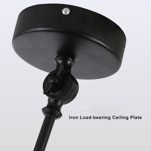 Nordic 1-Light Bowl Extendable Semi-Flush Mount Lighting - Image 7