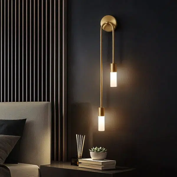 Nordic Minimalist U-Shaped 2-Light Wall Sconce Lamps - Image 5