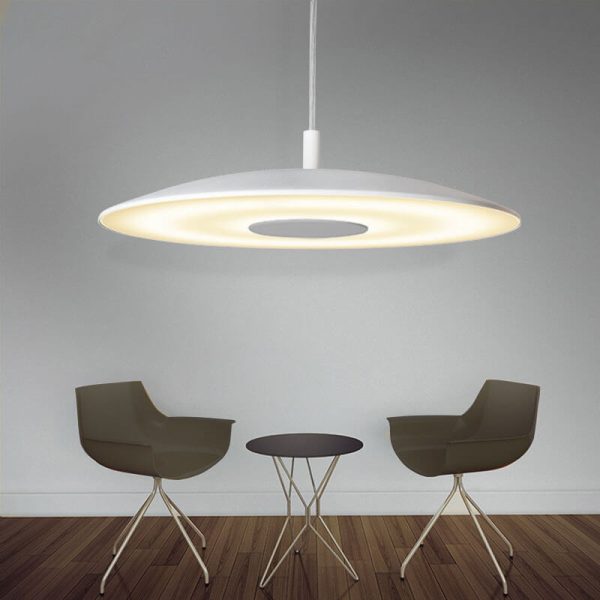 Nordic Round Plate Flying UFO 1-Light LED Pendant Light - Image 11