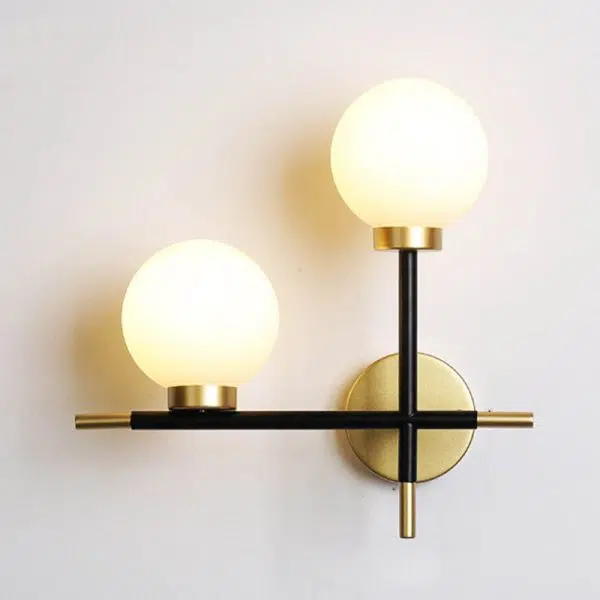 Nordic Minimalist Magic Bean Glass 1/2 Light Wall Sconce Lamp - Image 14