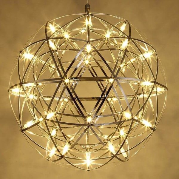 Modern Globe 12 Light LED Firework Pendant Light - Image 10