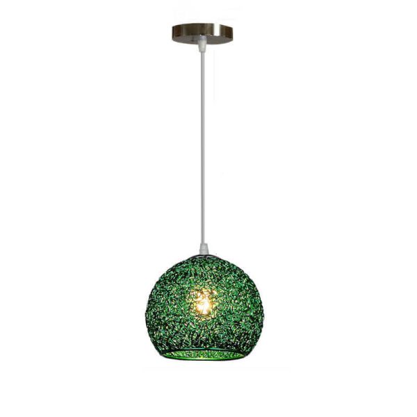 Modern Aluminum Wire 1-Light Dome Pendant Light - Image 21