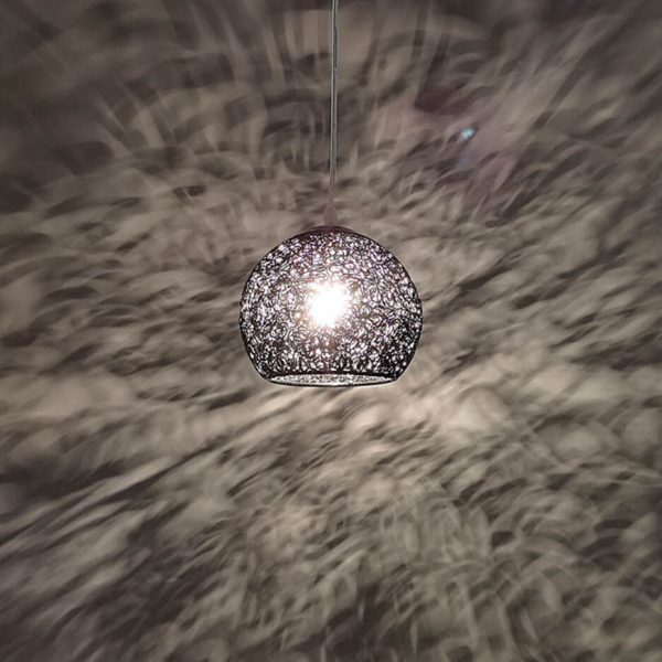 Modern Aluminum Wire 1-Light Dome Pendant Light - Image 12