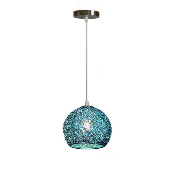 Modern Aluminum Wire 1-Light Dome Pendant Light - Image 20