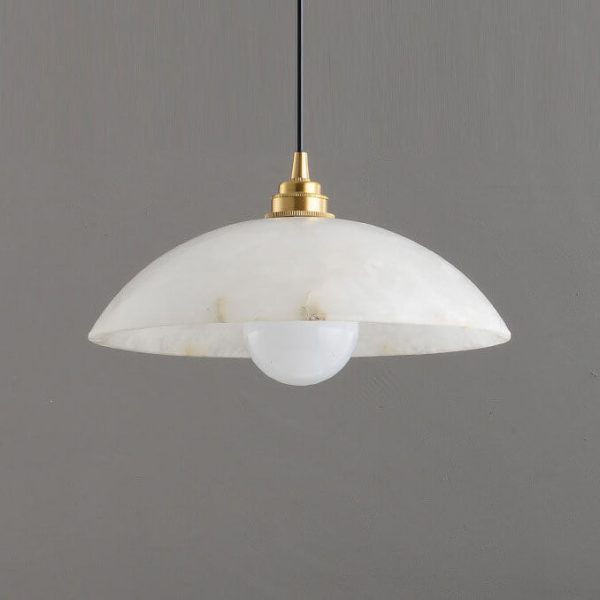 Nordic Spanish Marble Dome 1-Light Pendant Light - Image 6