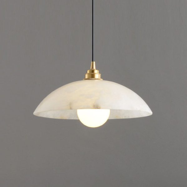 Nordic Spanish Marble Dome 1-Light Pendant Light - Image 10