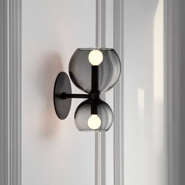 Modern 2-Light Bowl Shaped Wall Sconce Lamps - Image 9
