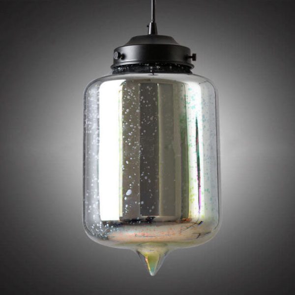 Modern Creative 3D Stained Fireworks Glass Jar 1-Light Pendant Light - Image 6
