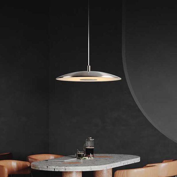 Nordic Round Plate Flying UFO 1-Light LED Pendant Light - Image 8