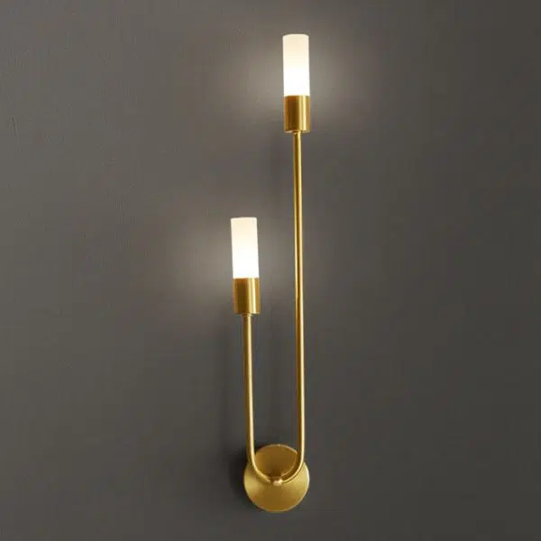 Nordic Minimalist U-Shaped 2-Light Wall Sconce Lamps - Image 9