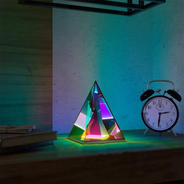 Magic Cube Box Triangle Acrylic Color LED Table Lamp - Image 6