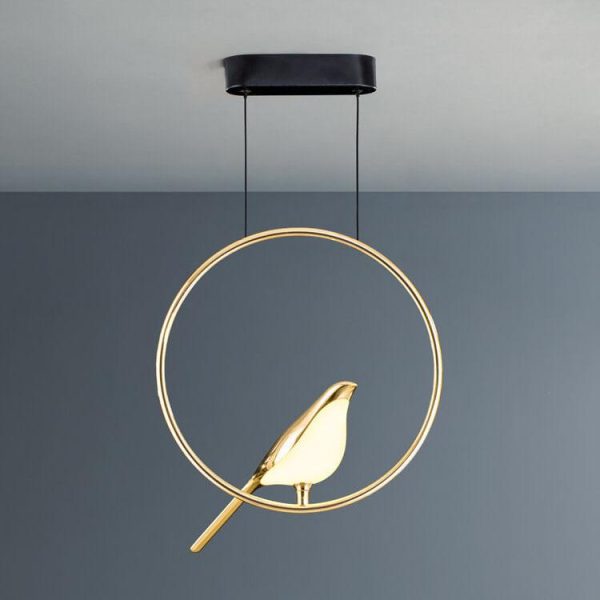 Nordic Creative Bird Shaped Acrylic LED 1/3/6 Light Chandelier - Image 16