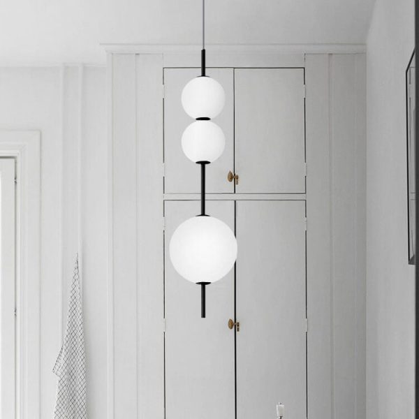 Modern Minimalist Creative Glass Ball LED Pendant Light - Image 5