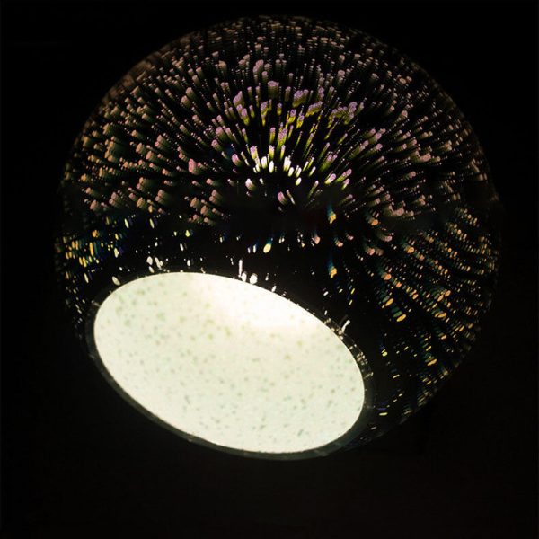 Modern Creative 3D Stained Fireworks Glass Jar 1-Light Pendant Light - Image 10