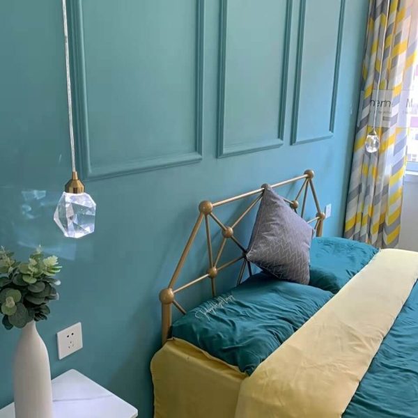 Modern Stone Shape 1-Light Crystal LED Pendant Light - Image 7