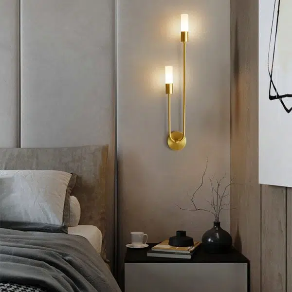 Nordic Minimalist U-Shaped 2-Light Wall Sconce Lamps - Image 4