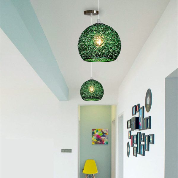 Modern Aluminum Wire 1-Light Dome Pendant Light - Image 3