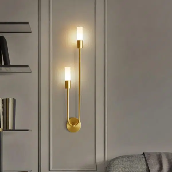 Nordic Minimalist U-Shaped 2-Light Wall Sconce Lamps - Image 6