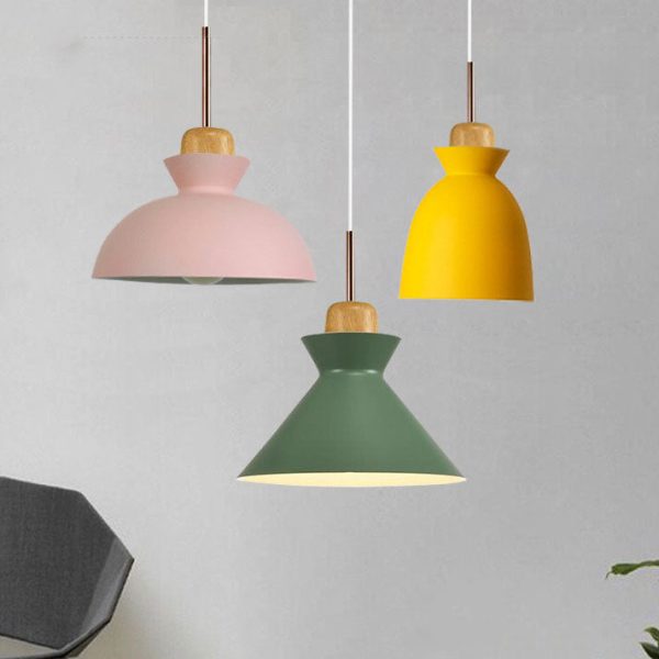 Nordic Macaron Metal 1-Light Pendant Light - Image 2