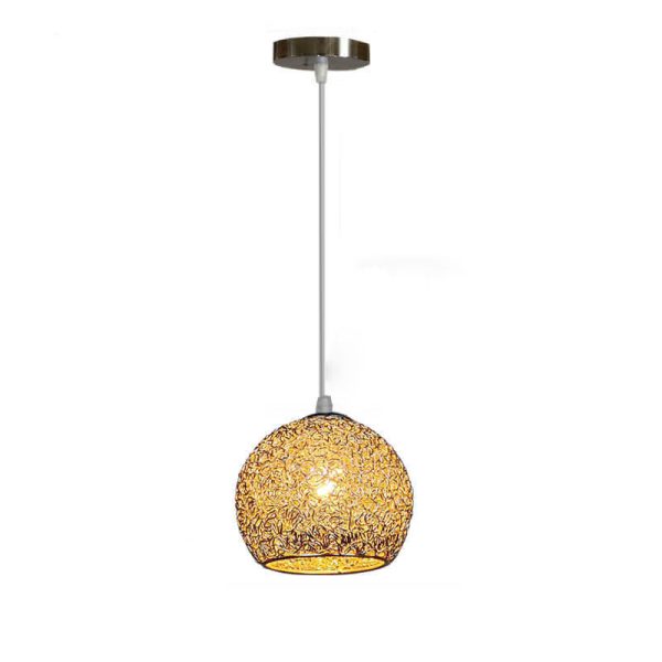 Modern Aluminum Wire 1-Light Dome Pendant Light - Image 22