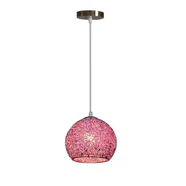Modern Aluminum Wire 1-Light Dome Pendant Light - Image 17