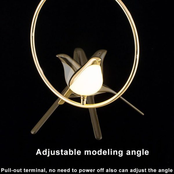 Nordic Creative Bird Shaped Acrylic LED 1/3/6 Light Chandelier - Image 13