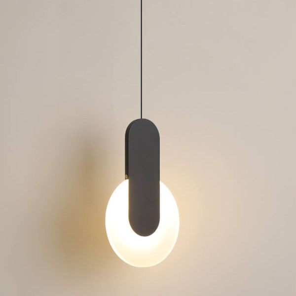 Modern Minimalist Metal Round Shape 1-Light LED Pendant Light - Image 12