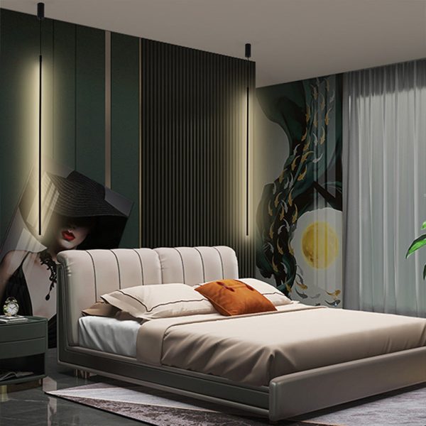 Minimalist Line 1-Light Adjustable Long Line LED Pendant Light - Image 4