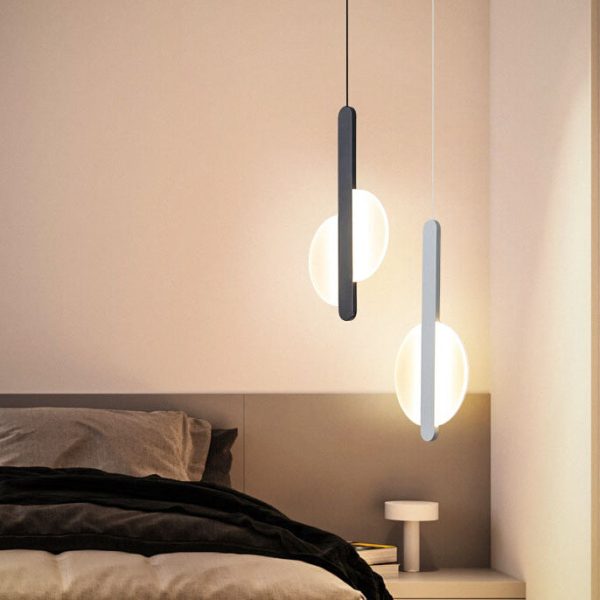Modern Minimalist Metal Round Shape 1-Light LED Pendant Light - Image 6
