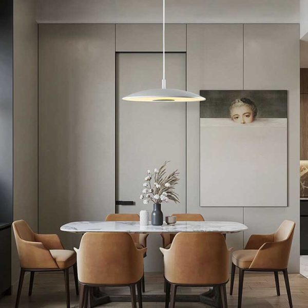 Nordic Round Plate Flying UFO 1-Light LED Pendant Light - Image 9