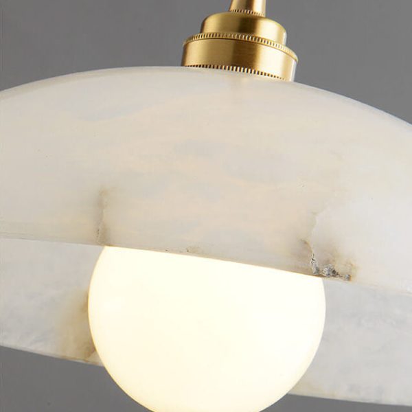 Nordic Spanish Marble Dome 1-Light Pendant Light - Image 5