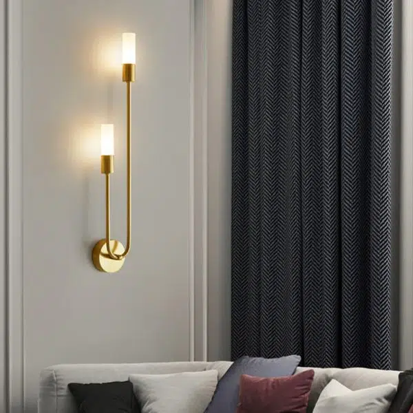 Nordic Minimalist U-Shaped 2-Light Wall Sconce Lamps - Image 3