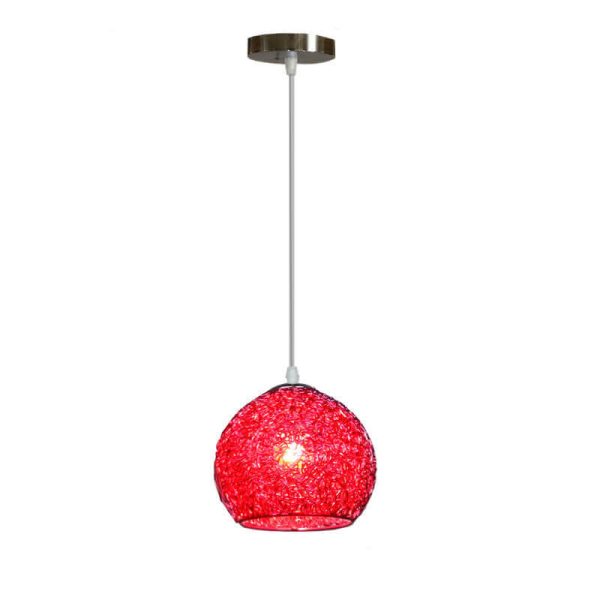 Modern Aluminum Wire 1-Light Dome Pendant Light - Image 18