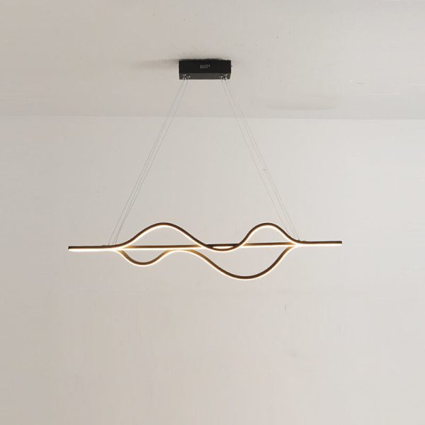 Modern Minimalist Lines LED Island Light Chandelier - Image 6